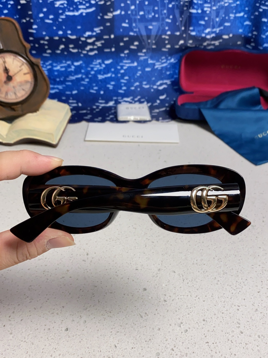 Gucci古驰墨镜女2025新款倪妮李沁同款时尚椭圆GG1829S高品质太阳镜