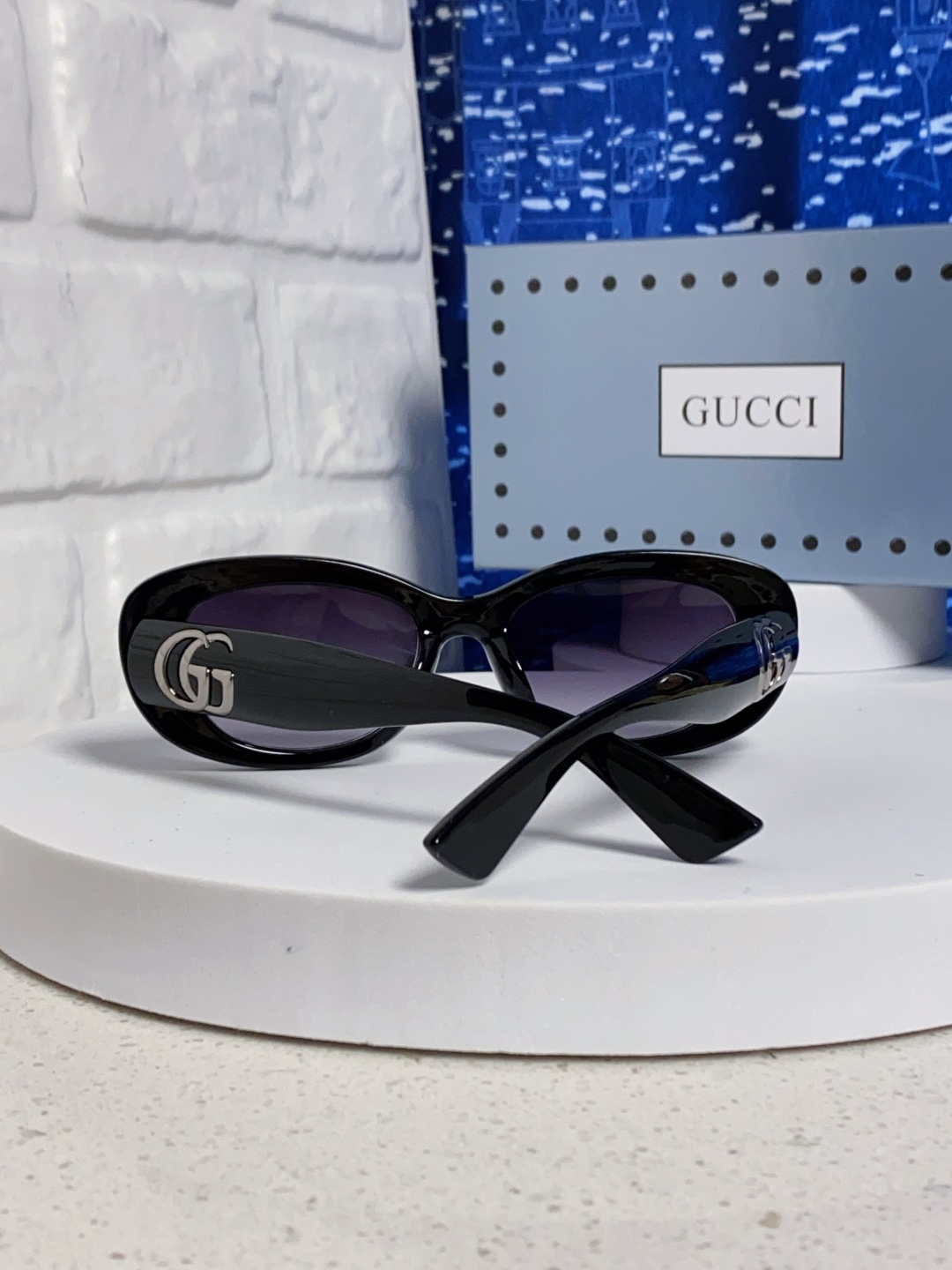 Gucci古驰墨镜女2025新款倪妮李沁同款时尚椭圆GG1829S高品质太阳镜