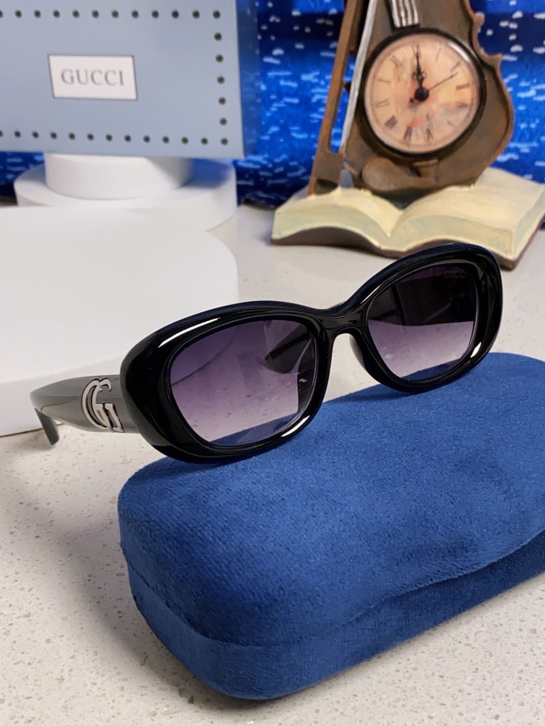 Gucci古驰墨镜女2025新款倪妮李沁同款时尚椭圆GG1829S高品质太阳镜