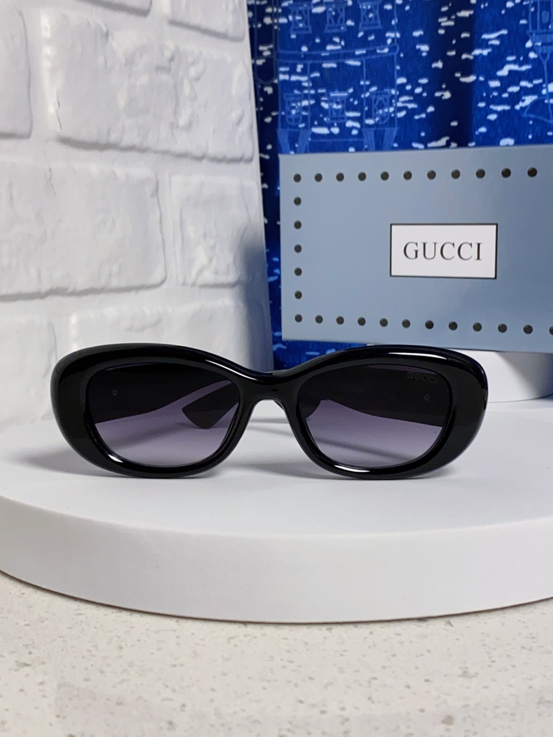 Gucci古驰墨镜女2025新款倪妮李沁同款时尚椭圆GG1829S高品质太阳镜