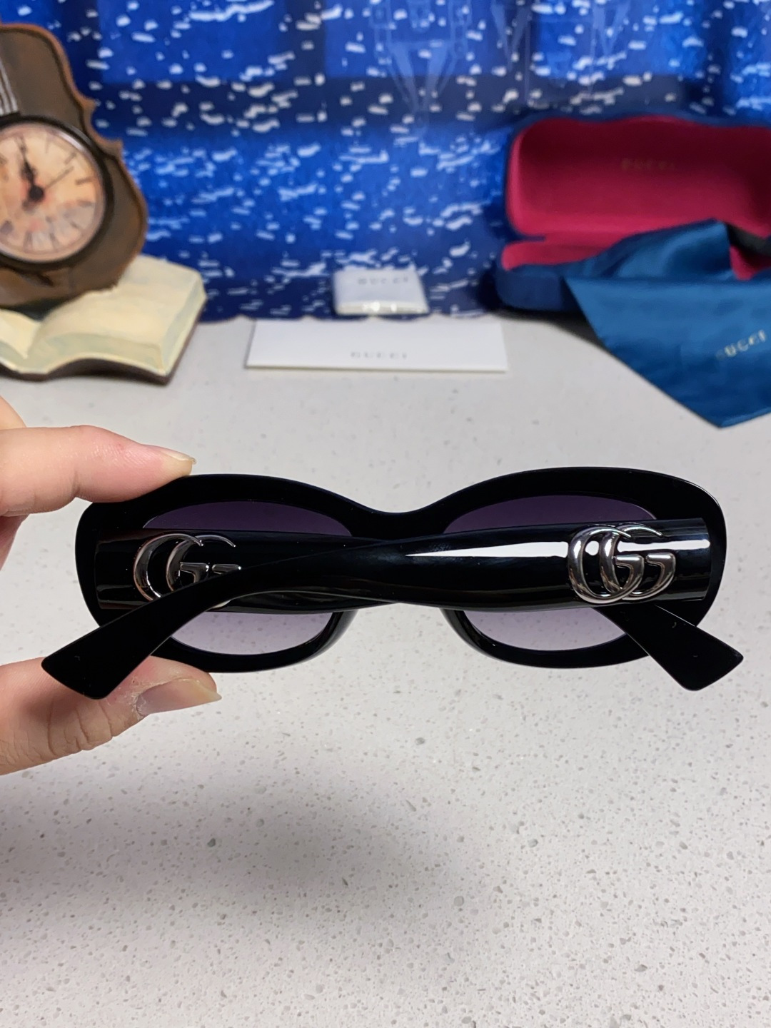 Gucci古驰墨镜女2025新款倪妮李沁同款时尚椭圆GG1829S高品质太阳镜