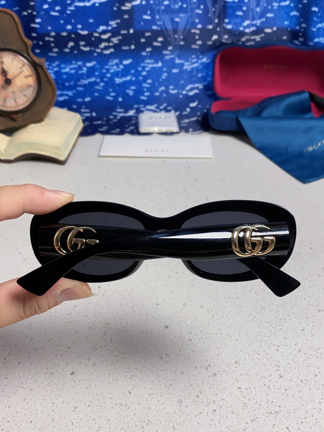 Gucci古驰墨镜女2025新款倪妮李沁同款时尚椭圆GG1829S高品质太阳镜