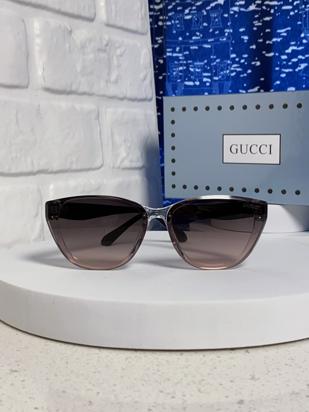 Gucci古奇 2025新款猫眼框太阳眼镜女士网红风遮阳墨镜男防紫外线 男女通用