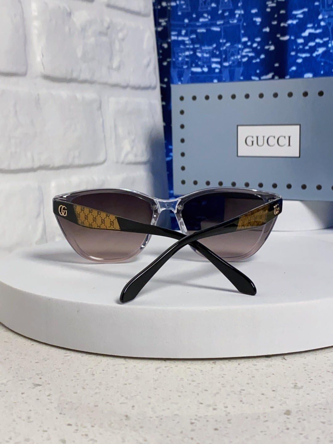 Gucci古奇 2025新款猫眼框太阳眼镜女士网红风遮阳墨镜男防紫外线 男女通用