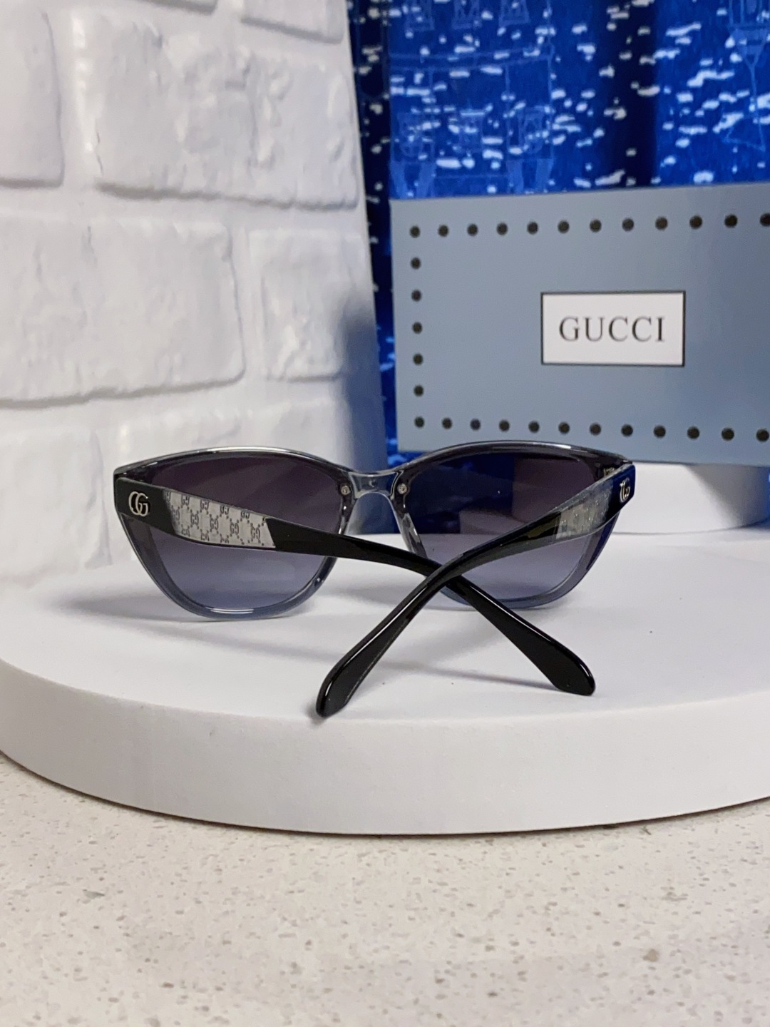 Gucci古奇 2025新款猫眼框太阳眼镜女士网红风遮阳墨镜男防紫外线 男女通用