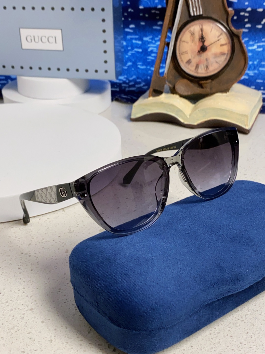 Gucci古奇 2025新款猫眼框太阳眼镜女士网红风遮阳墨镜男防紫外线 男女通用