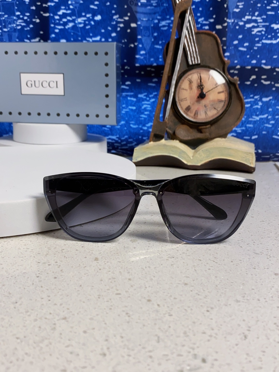 Gucci古奇 2025新款猫眼框太阳眼镜女士网红风遮阳墨镜男防紫外线 男女通用