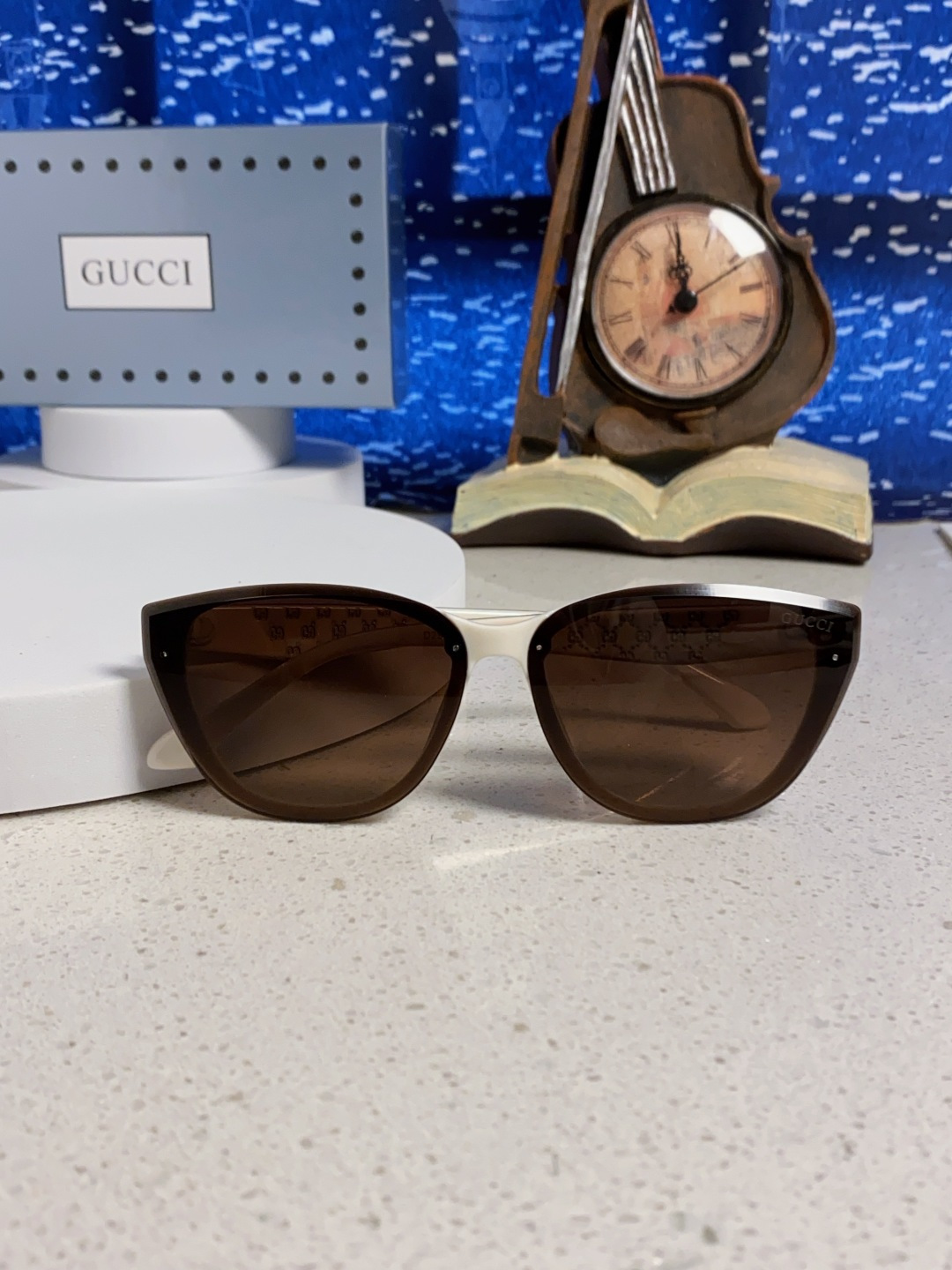 Gucci古奇 2025新款猫眼框太阳眼镜女士网红风遮阳墨镜男防紫外线 男女通用