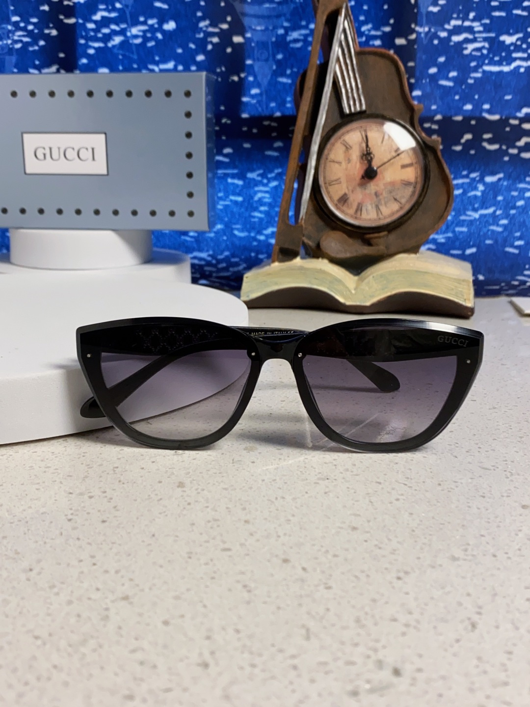 Gucci古奇 2025新款猫眼框太阳眼镜女士网红风遮阳墨镜男防紫外线 男女通用