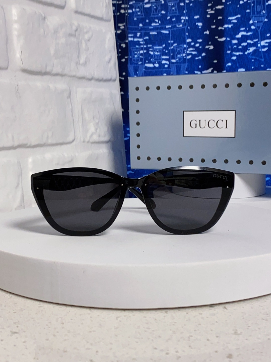 Gucci古奇 2025新款猫眼框太阳眼镜女士网红风遮阳墨镜男防紫外线 男女通用