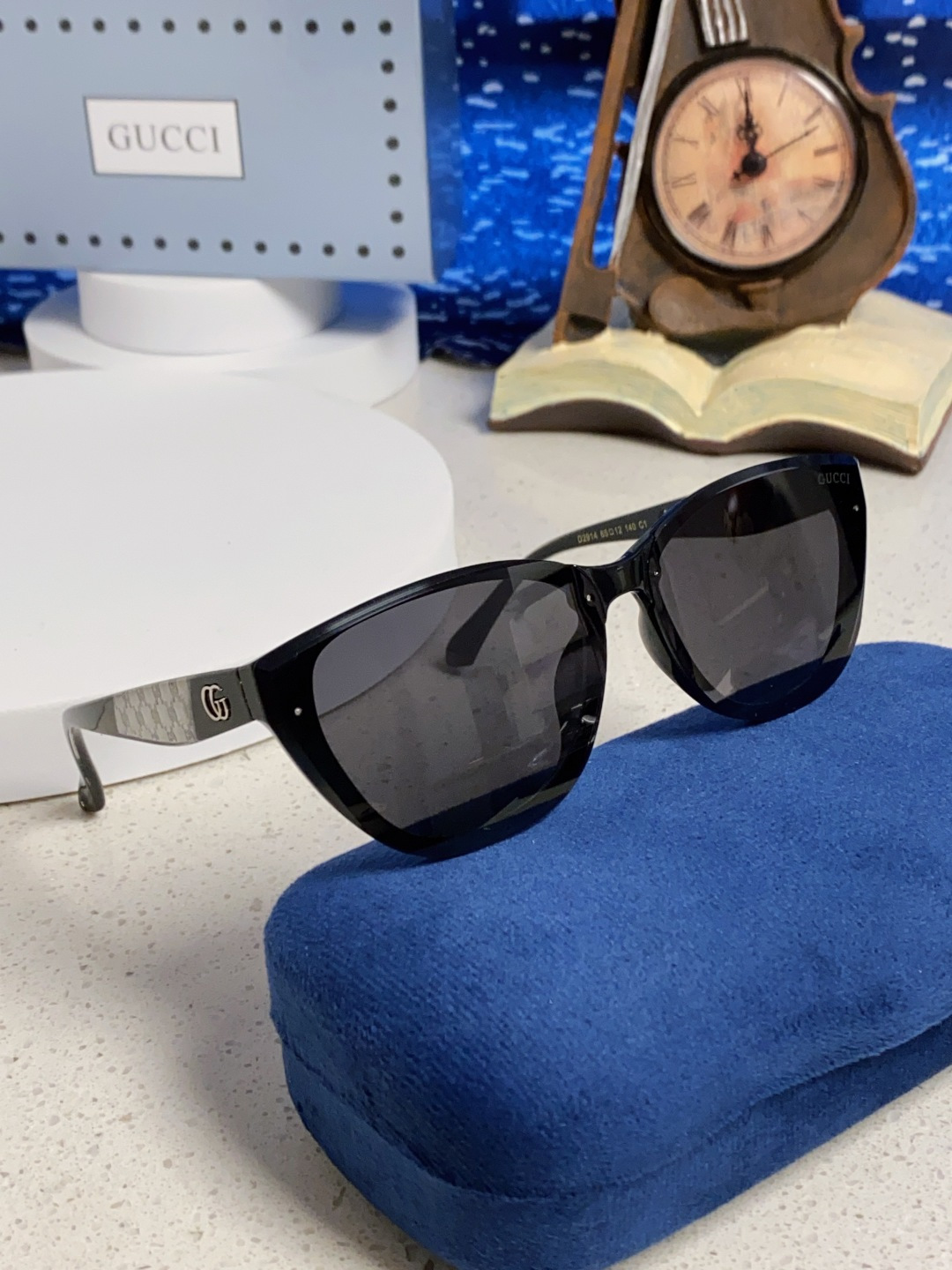 Gucci古奇 2025新款猫眼框太阳眼镜女士网红风遮阳墨镜男防紫外线 男女通用