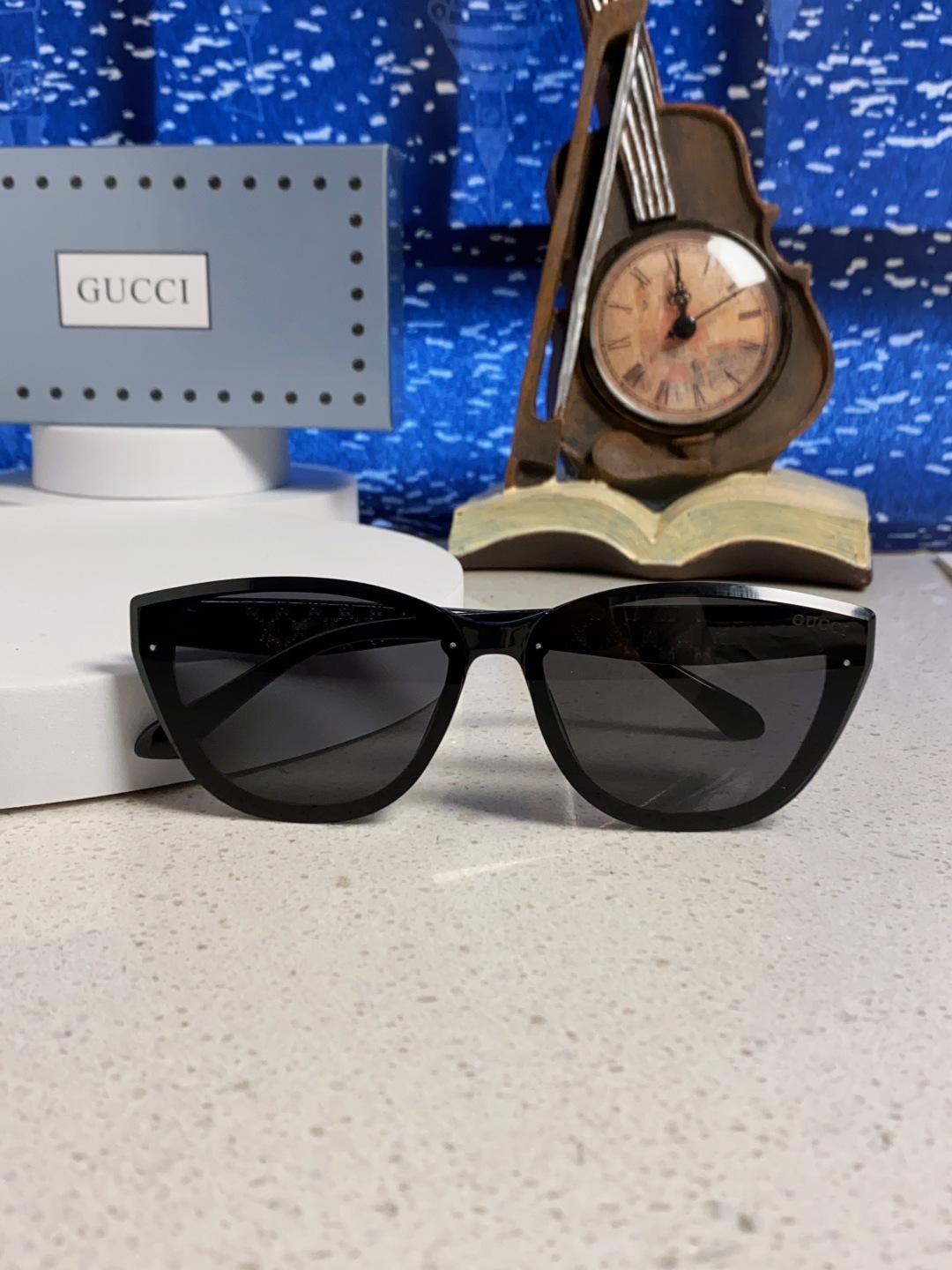 Gucci古奇 2025新款猫眼框太阳眼镜女士网红风遮阳墨镜男防紫外线 男女通用