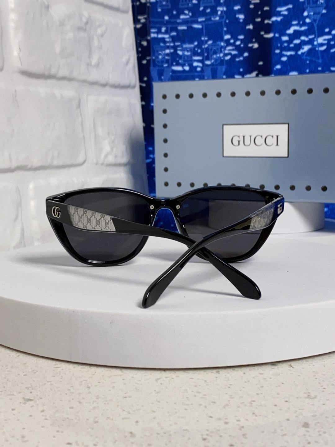 Gucci古奇 2025新款猫眼框太阳眼镜女士网红风遮阳墨镜男防紫外线 男女通用