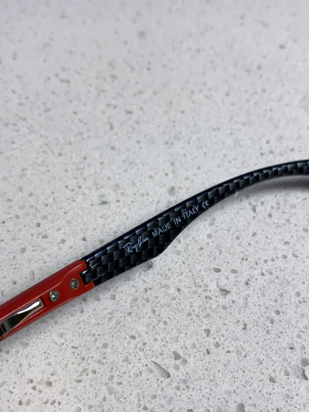 RayBan雷朋法拉利联名款 2025新款偏光欧美复古单梁太阳眼镜男女潮人朋克风多边形方形司机骑行开车墨