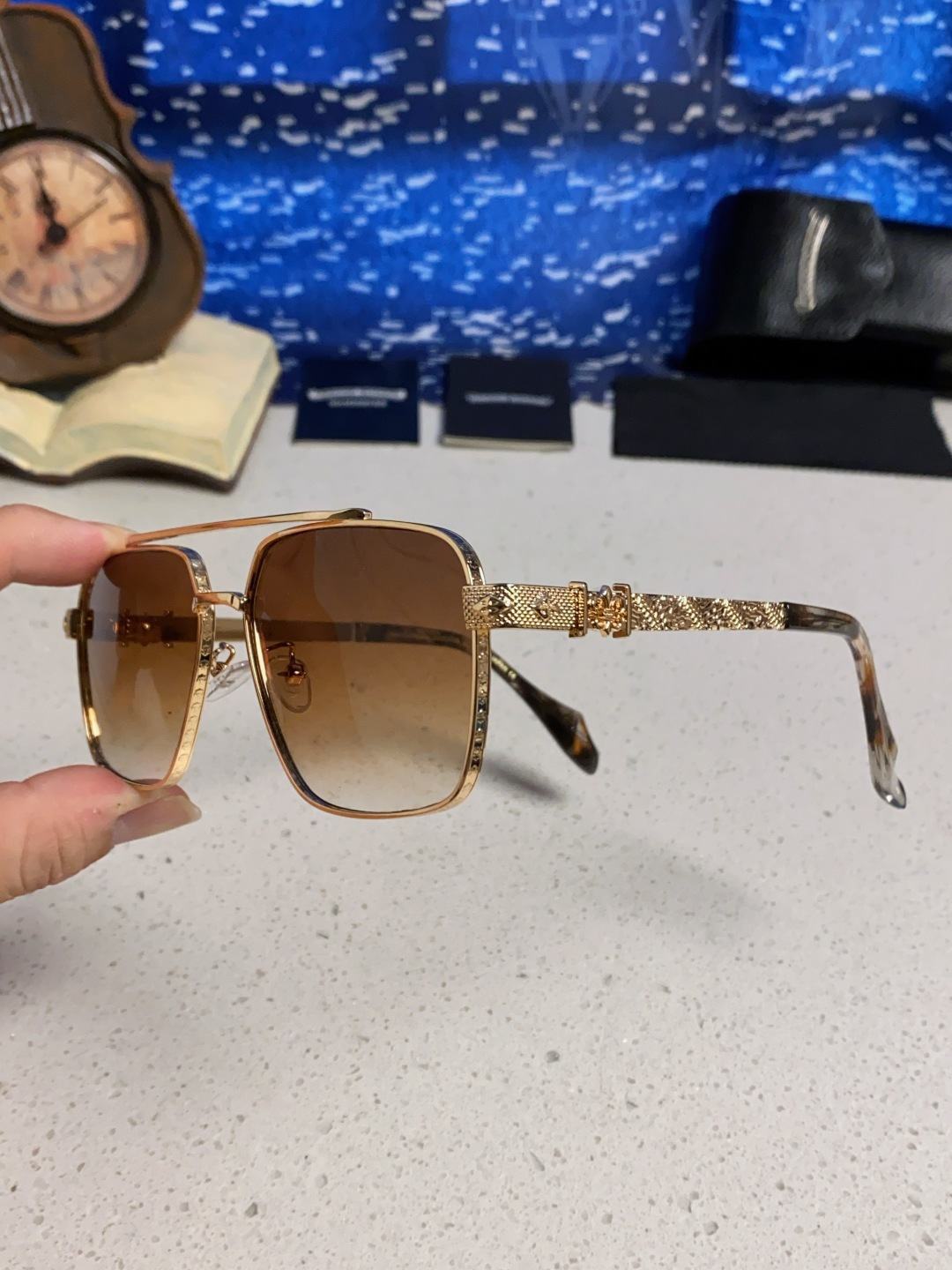 Chrome Hearts克罗心 2025新款高档太阳镜双梁大框男女款时尚百搭墨镜户外防晒复古眼镜