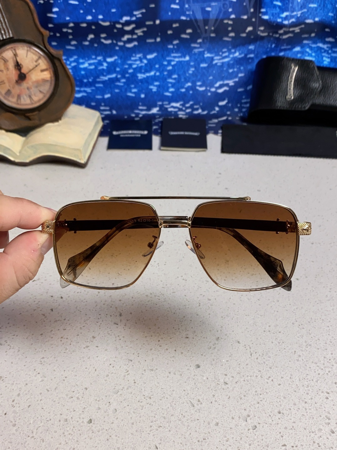 Chrome Hearts克罗心 2025新款高档太阳镜双梁大框男女款时尚百搭墨镜户外防晒复古眼镜