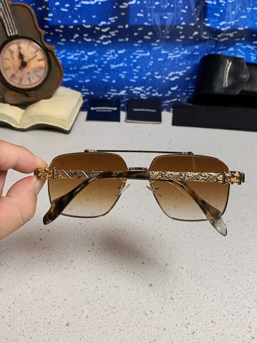 Chrome Hearts克罗心 2025新款高档太阳镜双梁大框男女款时尚百搭墨镜户外防晒复古眼镜