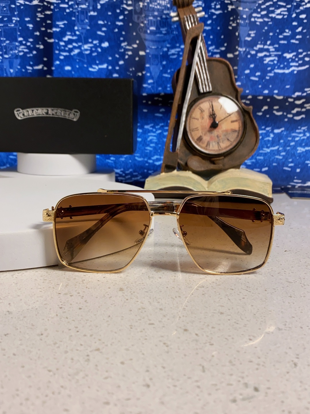 Chrome Hearts克罗心 2025新款高档太阳镜双梁大框男女款时尚百搭墨镜户外防晒复古眼镜