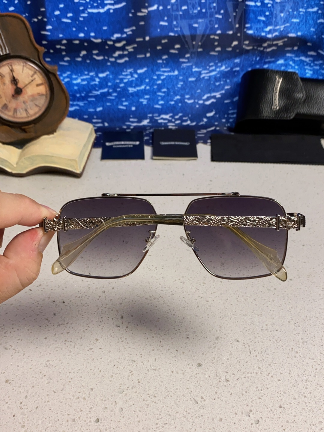 Chrome Hearts克罗心 2025新款高档太阳镜双梁大框男女款时尚百搭墨镜户外防晒复古眼镜