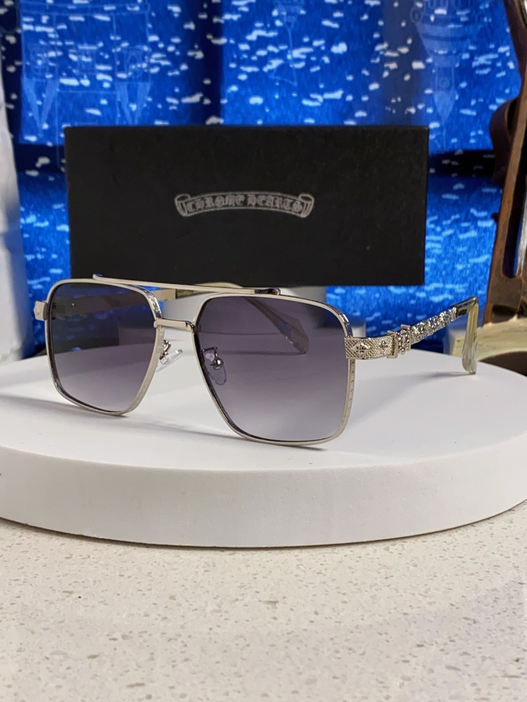 Chrome Hearts克罗心 2025新款高档太阳镜双梁大框男女款时尚百搭墨镜户外防晒复古眼镜