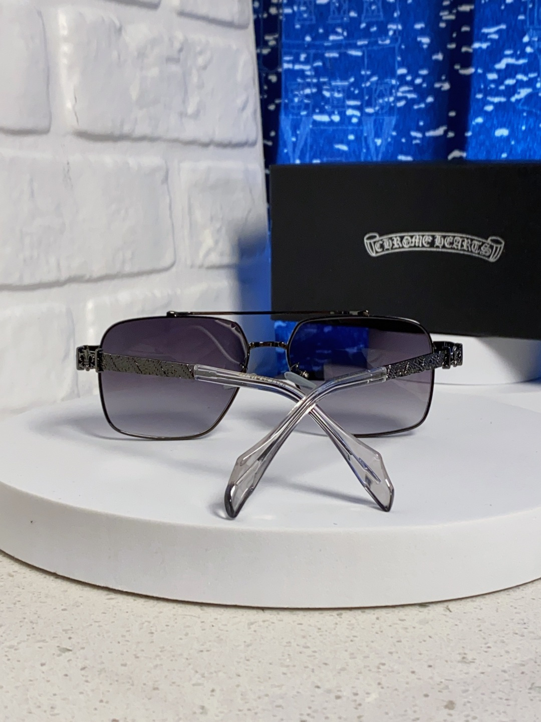 Chrome Hearts克罗心 2025新款高档太阳镜双梁大框男女款时尚百搭墨镜户外防晒复古眼镜