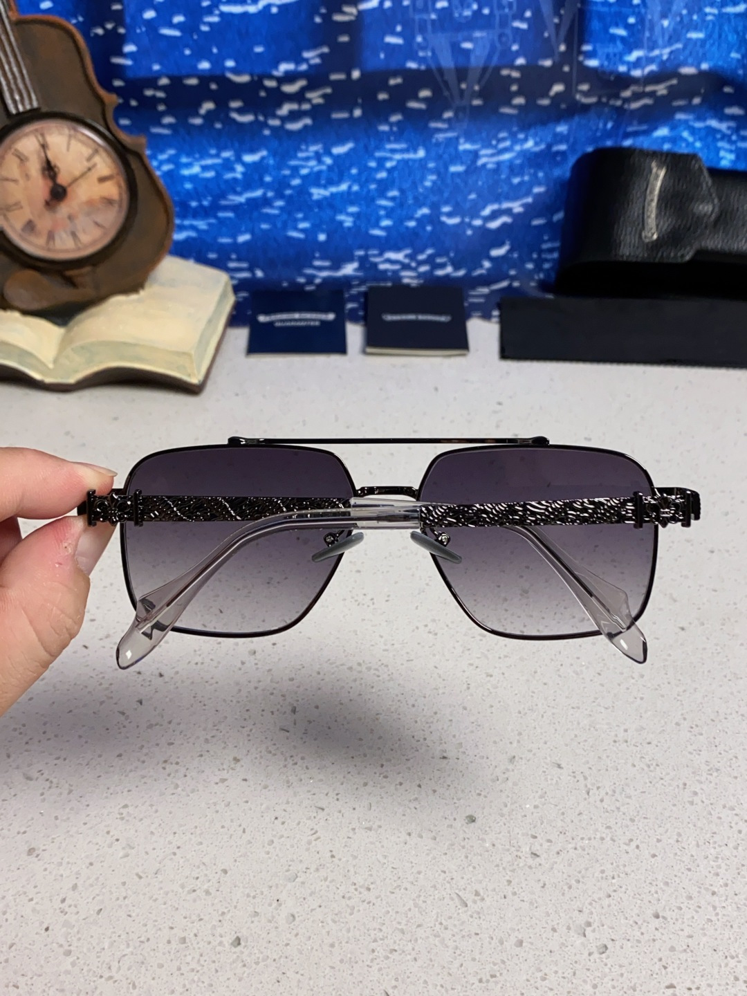 Chrome Hearts克罗心 2025新款高档太阳镜双梁大框男女款时尚百搭墨镜户外防晒复古眼镜