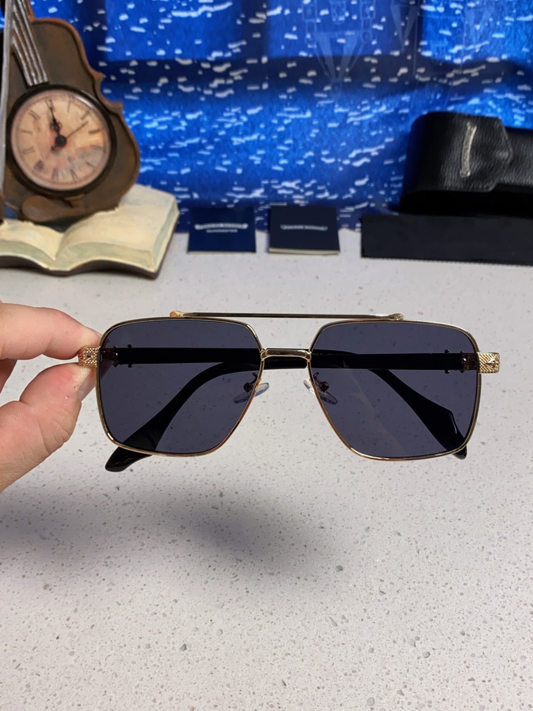 Chrome Hearts克罗心 2025新款高档太阳镜双梁大框男女款时尚百搭墨镜户外防晒复古眼镜