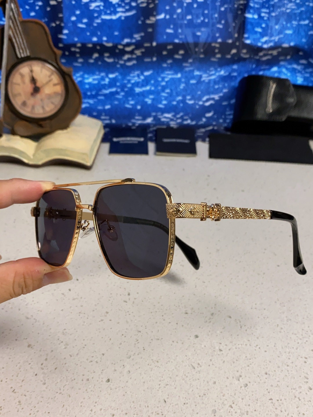 Chrome Hearts克罗心 2025新款高档太阳镜双梁大框男女款时尚百搭墨镜户外防晒复古眼镜