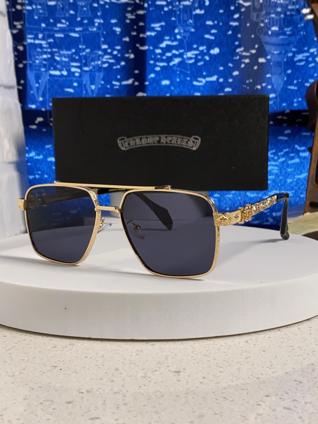 Chrome Hearts克罗心 2025新款高档太阳镜双梁大框男女款时尚百搭墨镜户外防晒复古眼镜