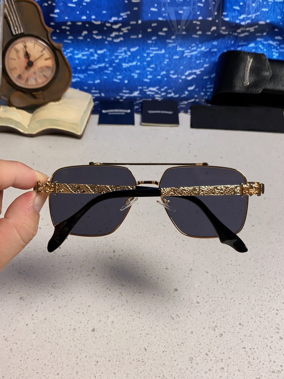 Chrome Hearts克罗心 2025新款高档太阳镜双梁大框男女款时尚百搭墨镜户外防晒复古眼镜