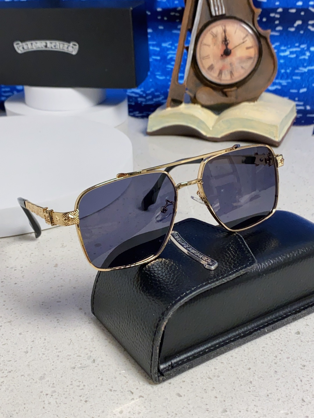 Chrome Hearts克罗心 2025新款高档太阳镜双梁大框男女款时尚百搭墨镜户外防晒复古眼镜