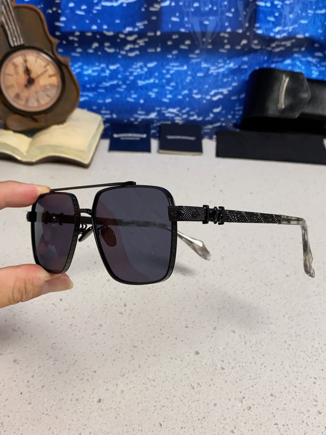 Chrome Hearts克罗心 2025新款高档太阳镜双梁大框男女款时尚百搭墨镜户外防晒复古眼镜