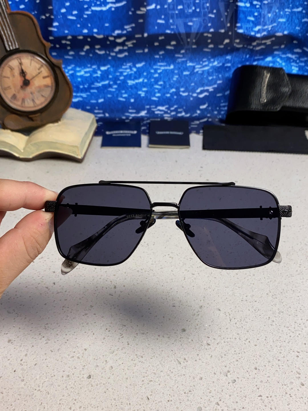 Chrome Hearts克罗心 2025新款高档太阳镜双梁大框男女款时尚百搭墨镜户外防晒复古眼镜