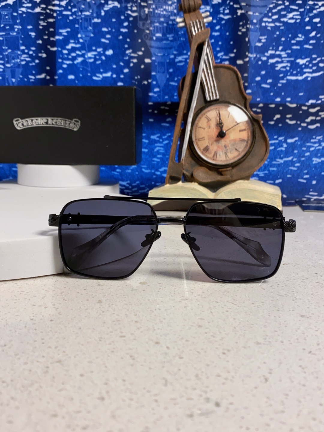 Chrome Hearts克罗心 2025新款高档太阳镜双梁大框男女款时尚百搭墨镜户外防晒复古眼镜