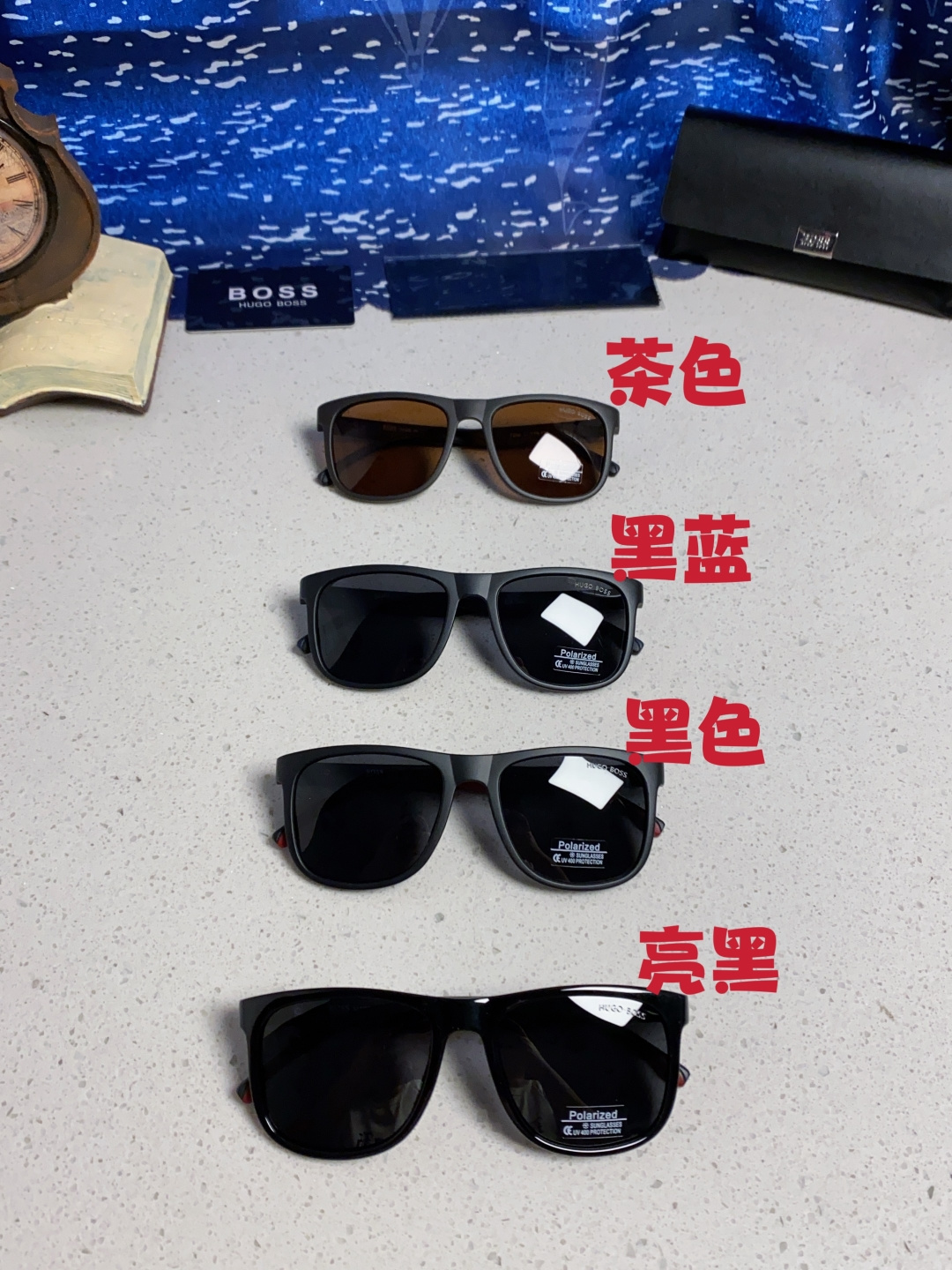 BOSS老板 2025新款偏光太阳镜男士墨镜潮开车专用防UV男防紫外线强光眼镜