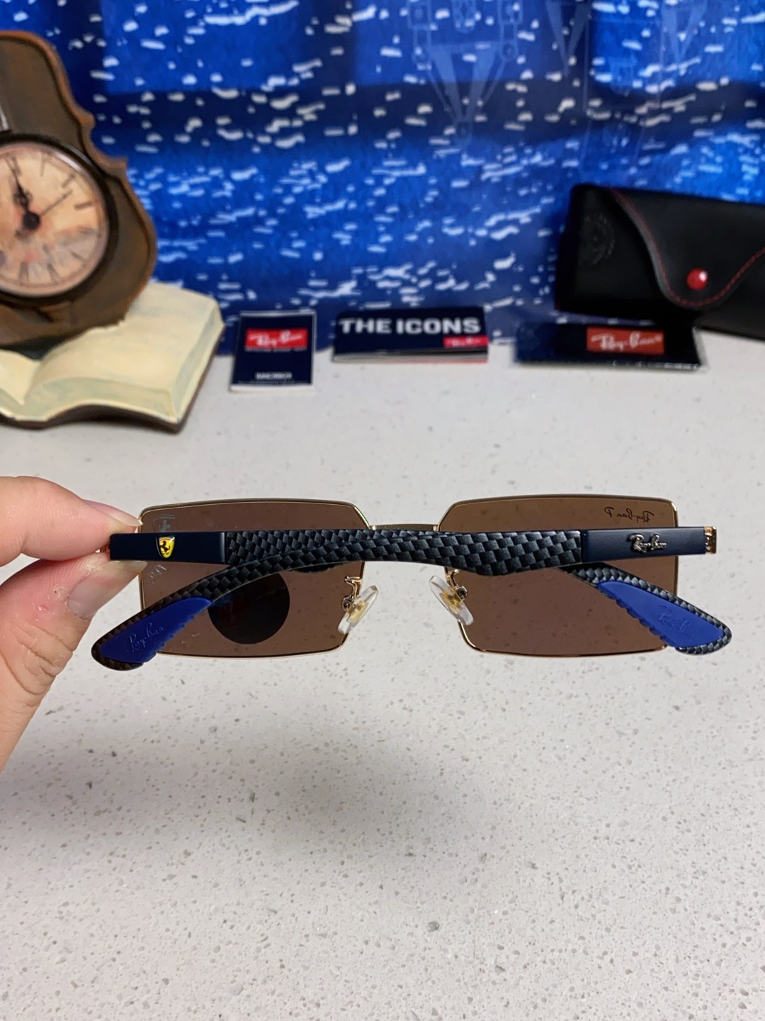 Rayban雷朋法拉利 2025新款明星同款太阳镜男士墨镜跨境时尚偏光镜男女防晒开车驾驶眼镜 男女通用 