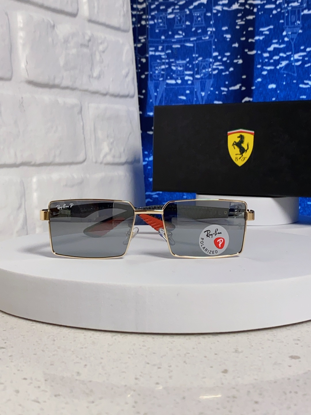 Rayban雷朋法拉利 2025新款明星同款太阳镜男士墨镜跨境时尚偏光镜男女防晒开车驾驶眼镜 男女通用 
