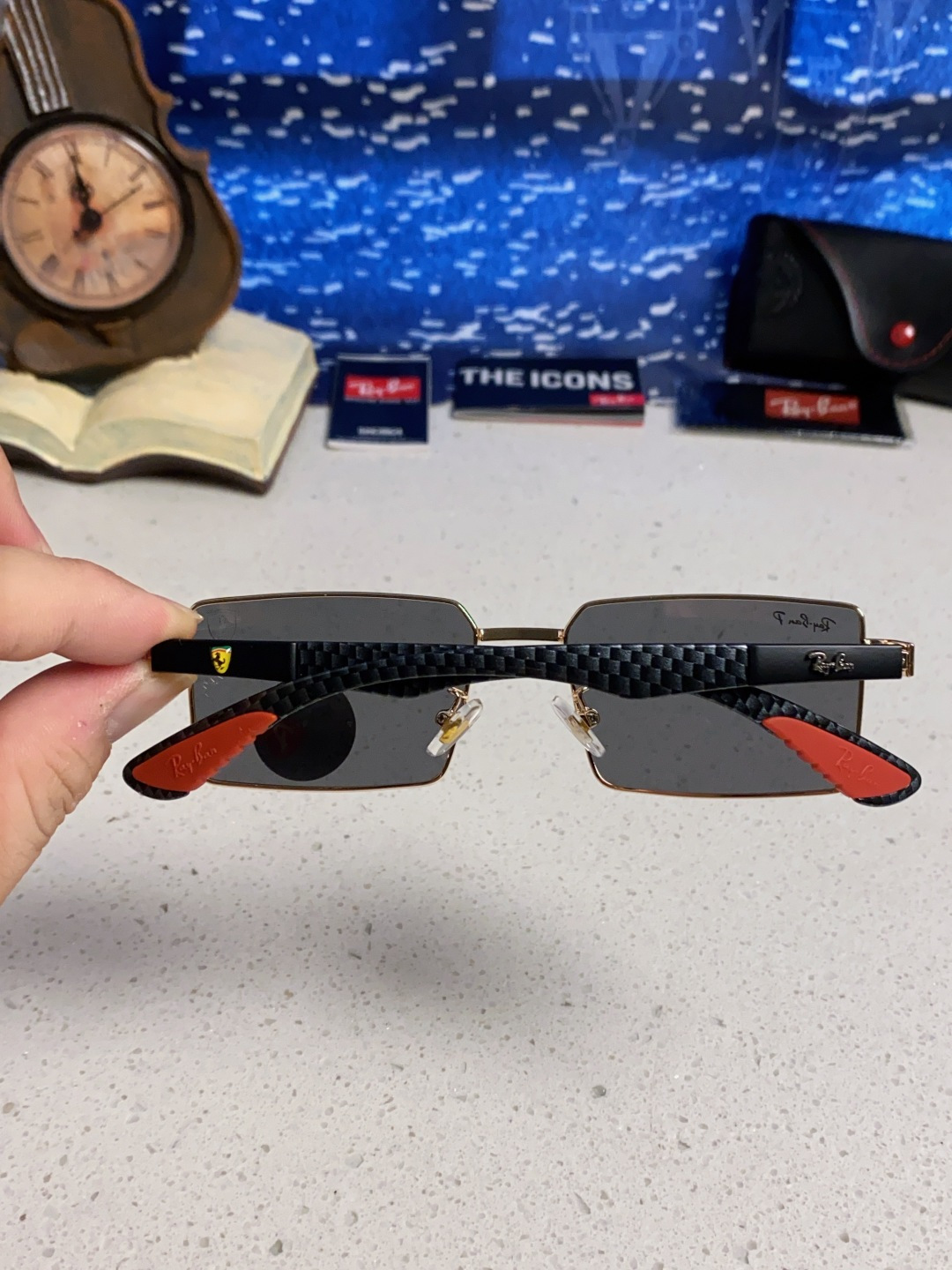 Rayban雷朋法拉利 2025新款明星同款太阳镜男士墨镜跨境时尚偏光镜男女防晒开车驾驶眼镜 男女通用 