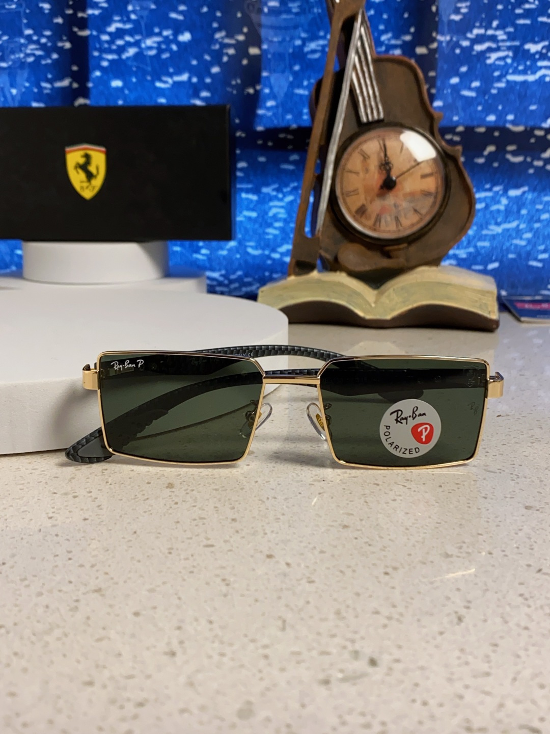 Rayban雷朋法拉利 2025新款明星同款太阳镜男士墨镜跨境时尚偏光镜男女防晒开车驾驶眼镜 男女通用 