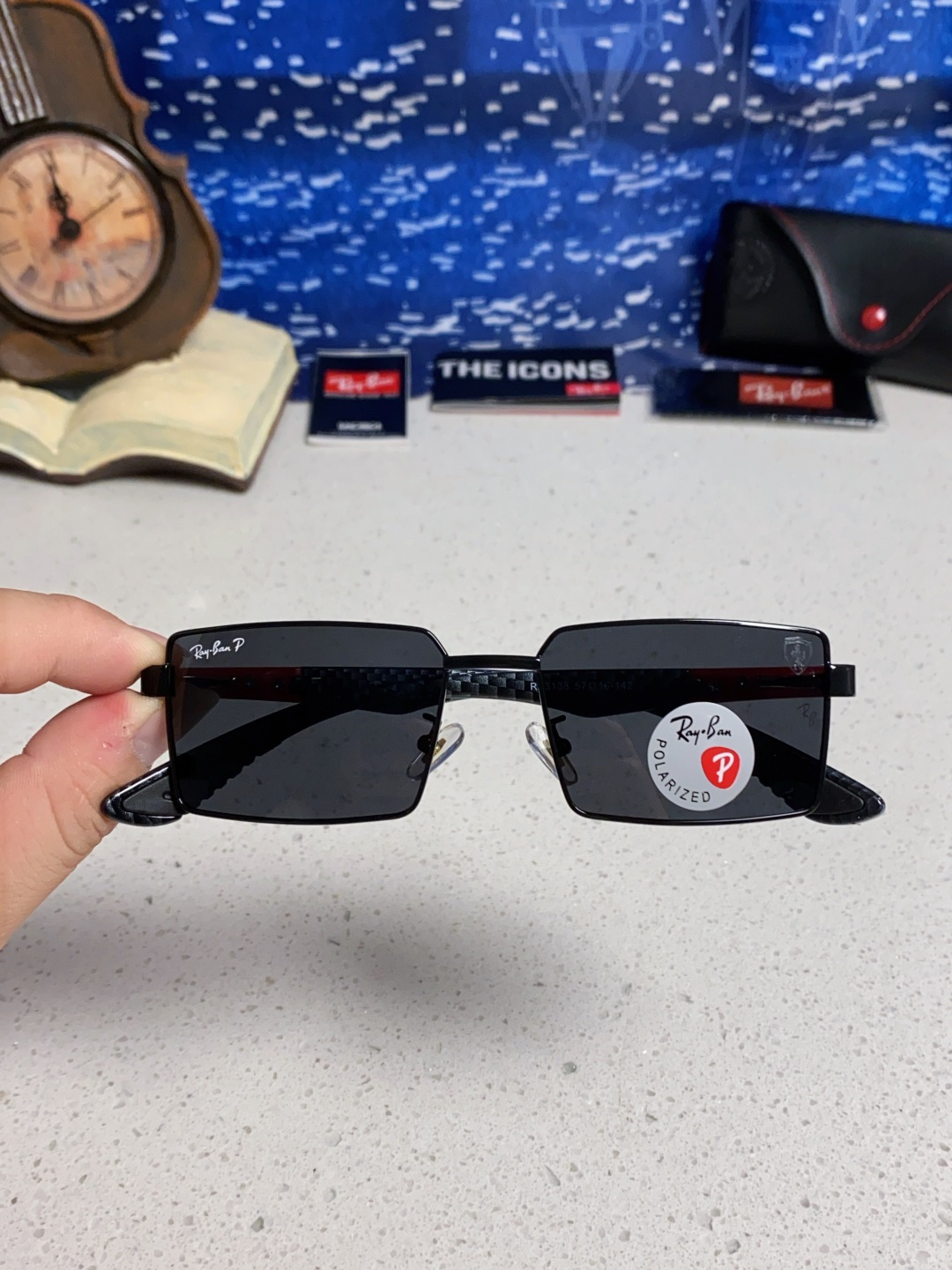 Rayban雷朋法拉利 2025新款明星同款太阳镜男士墨镜跨境时尚偏光镜男女防晒开车驾驶眼镜 男女通用 