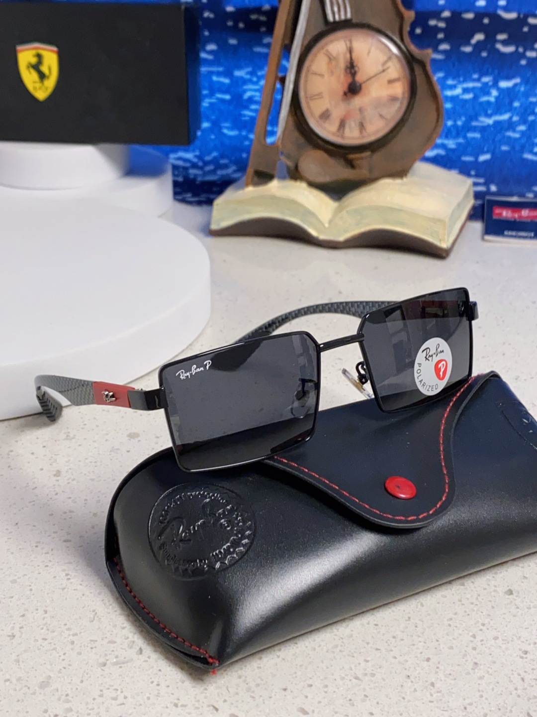 Rayban雷朋法拉利 2025新款明星同款太阳镜男士墨镜跨境时尚偏光镜男女防晒开车驾驶眼镜 男女通用 