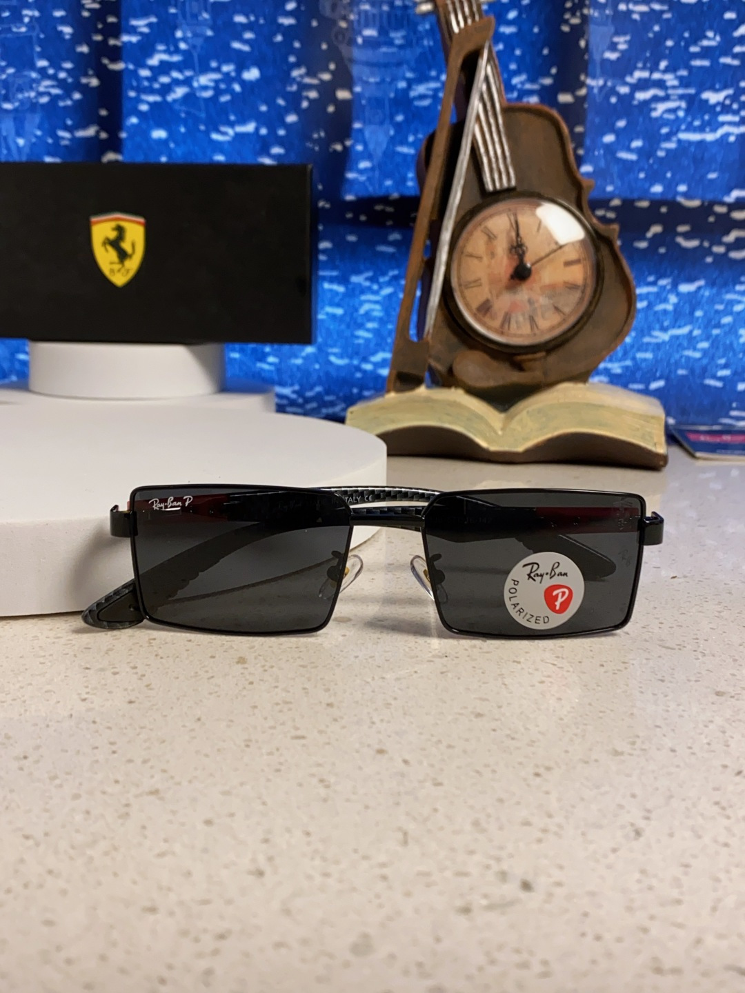 Rayban雷朋法拉利 2025新款明星同款太阳镜男士墨镜跨境时尚偏光镜男女防晒开车驾驶眼镜 男女通用 