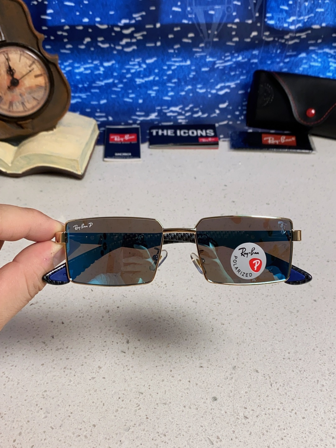 Rayban雷朋法拉利 2025新款明星同款太阳镜男士墨镜跨境时尚偏光镜男女防晒开车驾驶眼镜 男女通用 