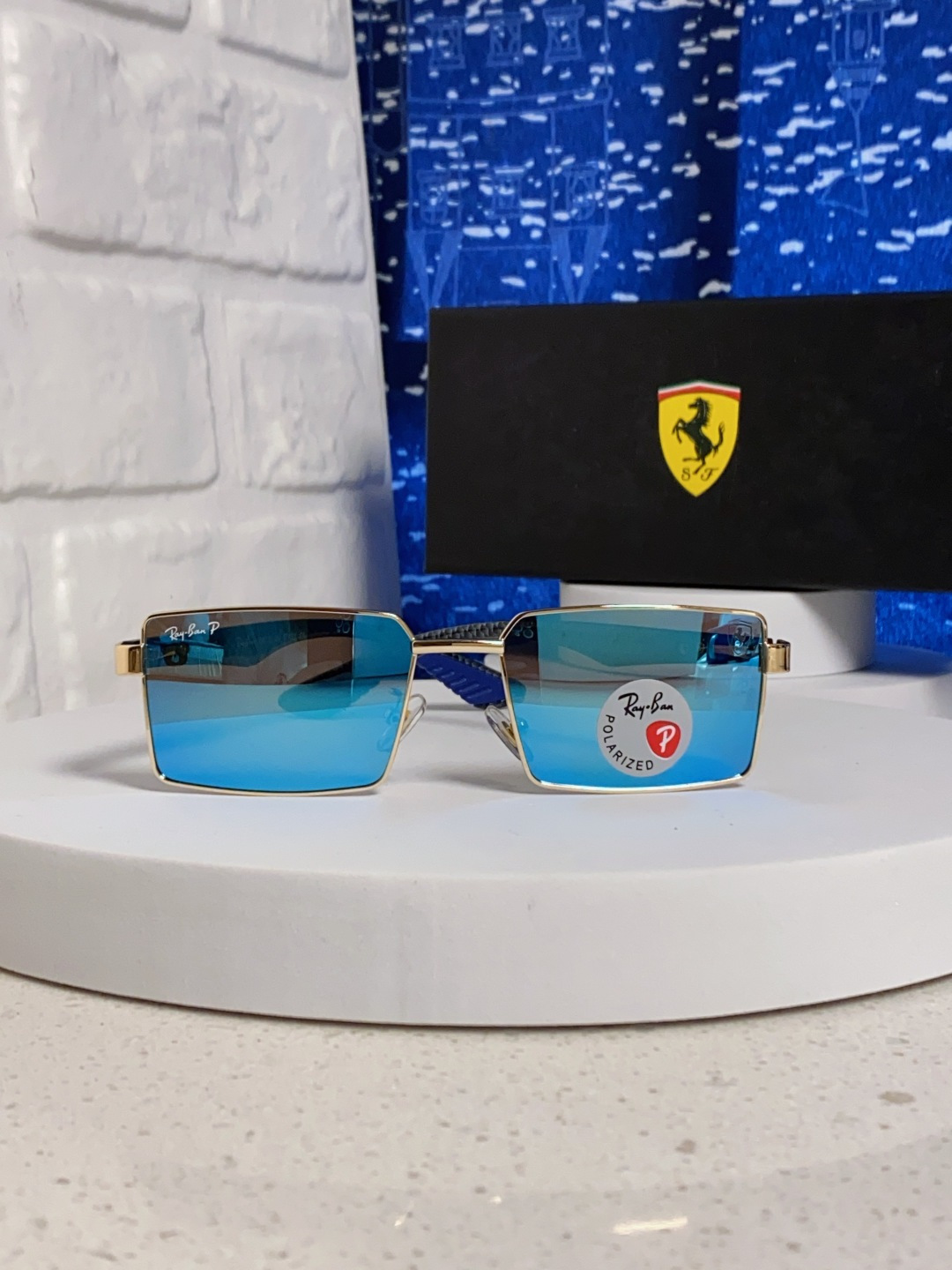 Rayban雷朋法拉利 2025新款明星同款太阳镜男士墨镜跨境时尚偏光镜男女防晒开车驾驶眼镜 男女通用 