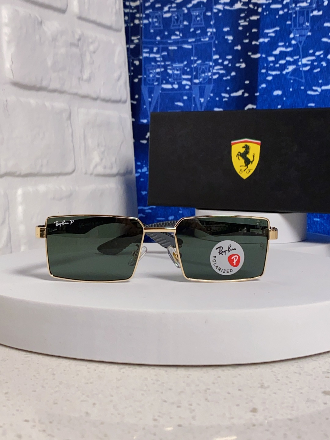 Rayban雷朋法拉利 2025新款明星同款太阳镜男士墨镜跨境时尚偏光镜男女防晒开车驾驶眼镜 男女通用 