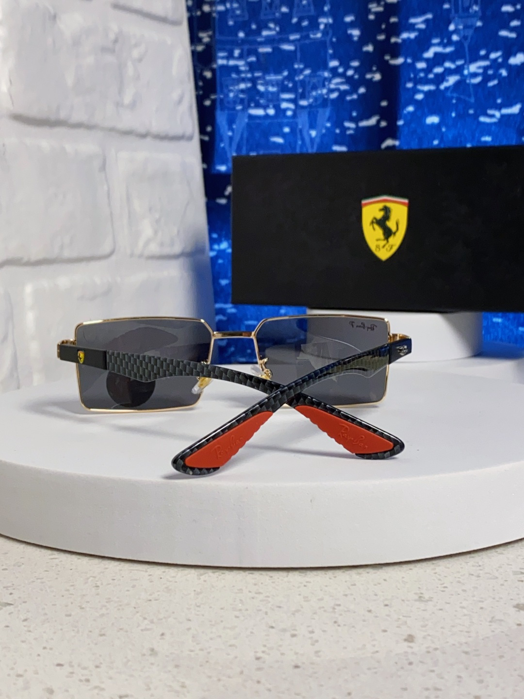 Rayban雷朋法拉利 2025新款明星同款太阳镜男士墨镜跨境时尚偏光镜男女防晒开车驾驶眼镜 男女通用 