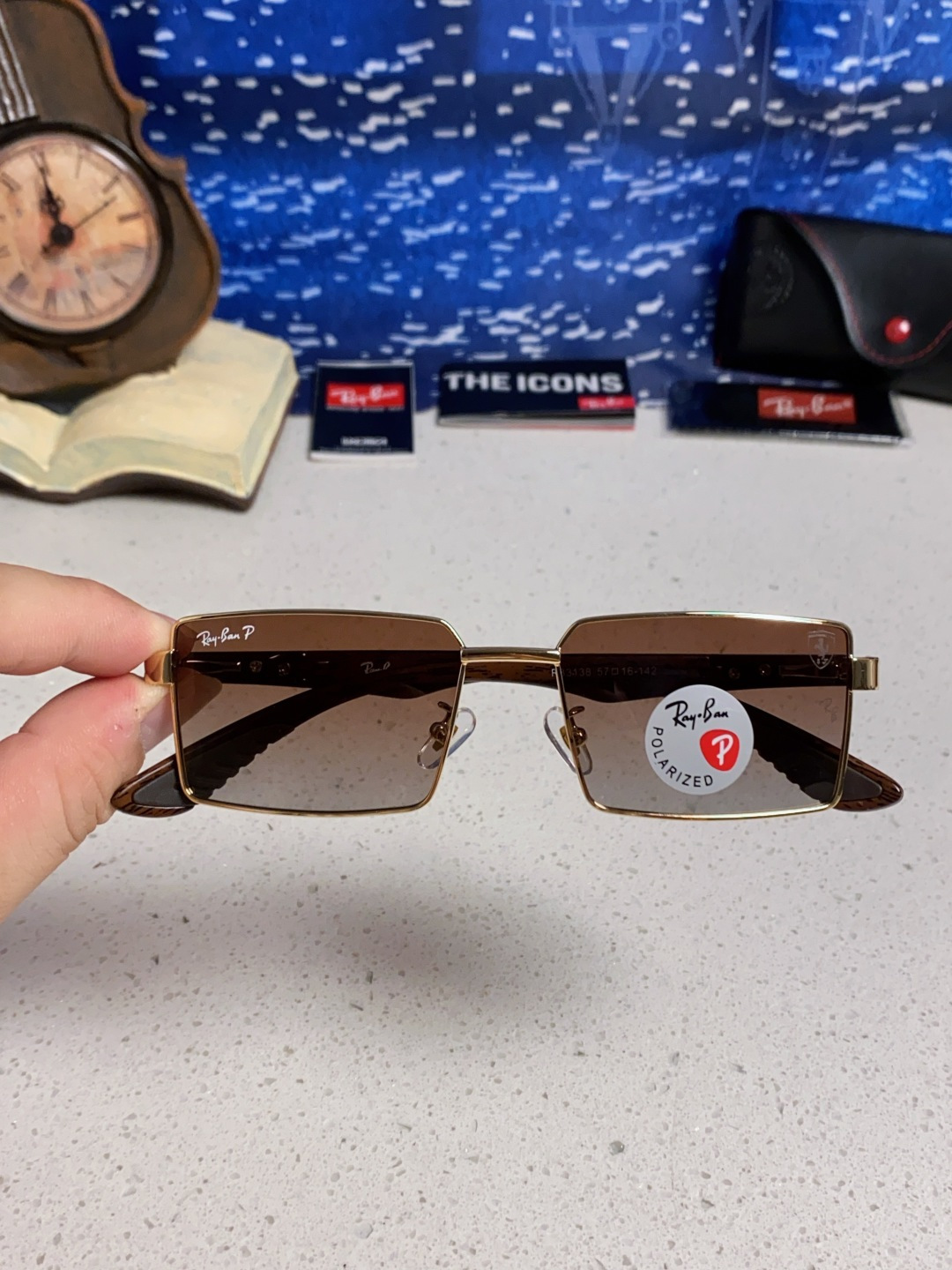 Rayban雷朋法拉利 2025新款明星同款太阳镜男士墨镜跨境时尚偏光镜男女防晒开车驾驶眼镜 男女通用 