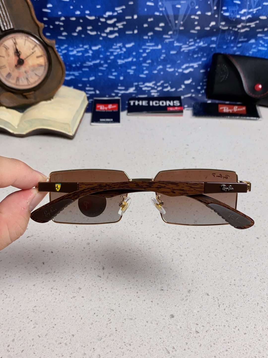 Rayban雷朋法拉利 2025新款明星同款太阳镜男士墨镜跨境时尚偏光镜男女防晒开车驾驶眼镜 男女通用 