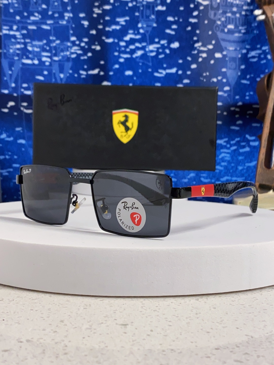 Rayban雷朋法拉利 2025新款明星同款太阳镜男士墨镜跨境时尚偏光镜男女防晒开车驾驶眼镜 男女通用 