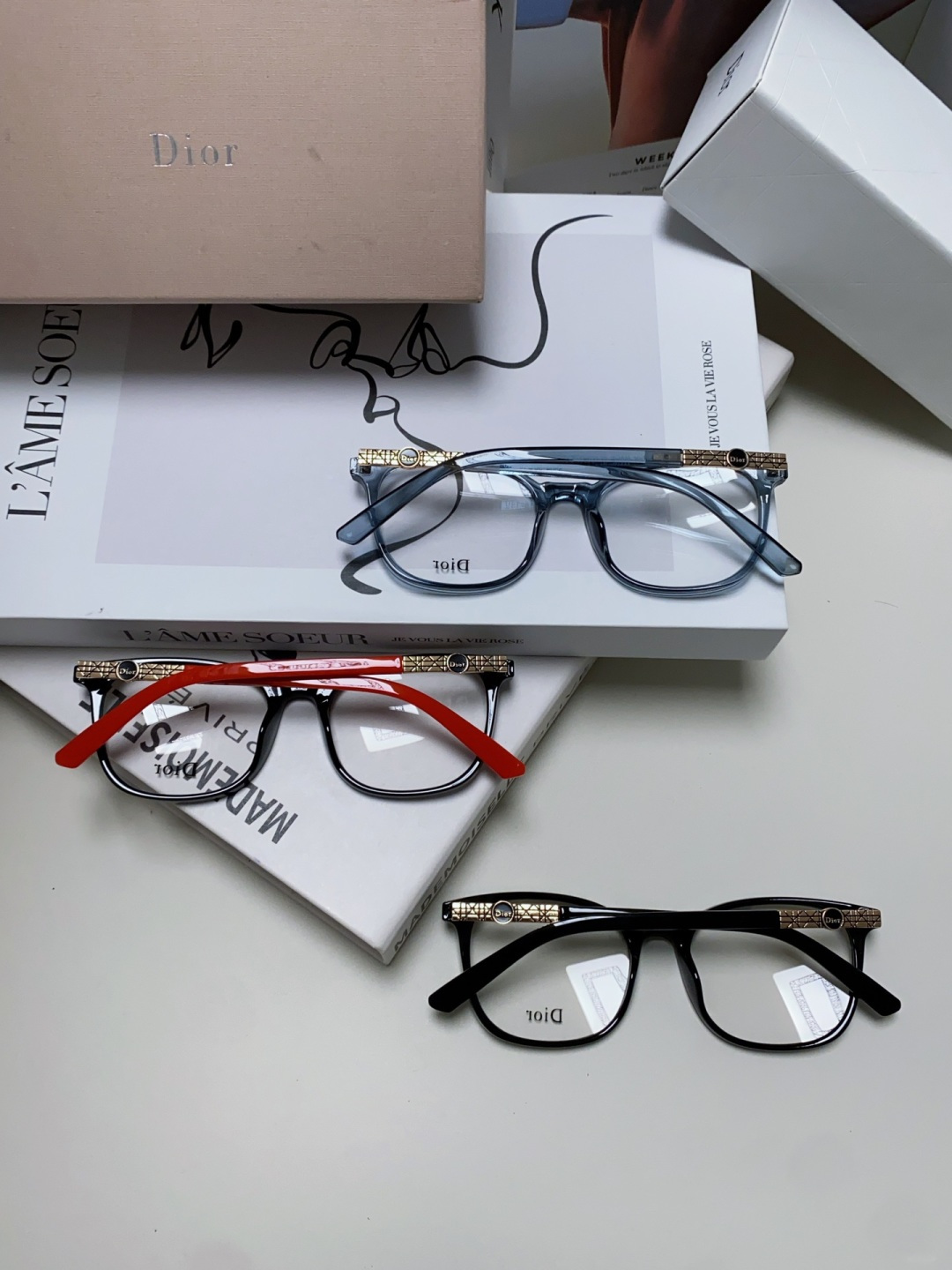 Dior迪奥 2025新款方框复古文艺男女近视眼镜框架平光 光学镜片